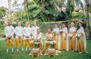 ชุดไทยเจ้าสาว ชุดไทยจักรพรรดิ์ เช่าที่แบมบี้ เวดดิ้ง ห้วยขวาง